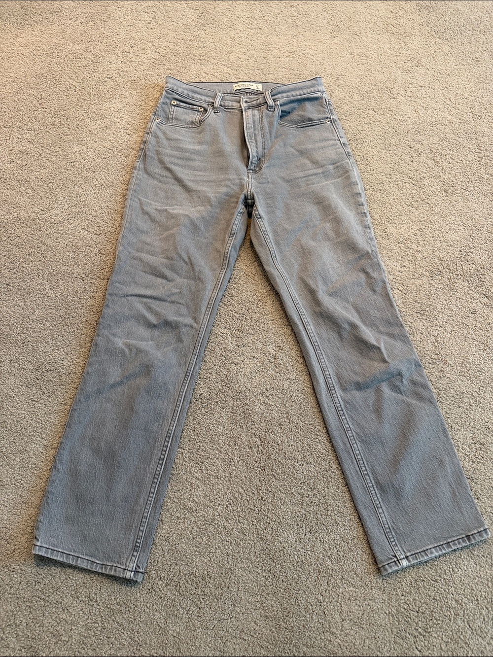 Abercrombie Ankle Straight Ultra High Rise Jeans